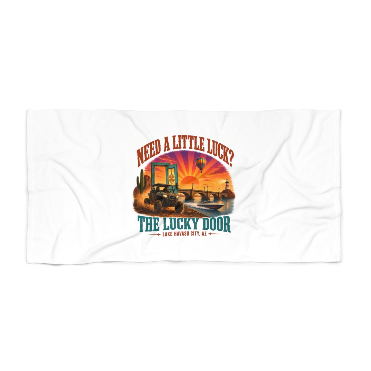 Need a Little Luck? Beach Towel